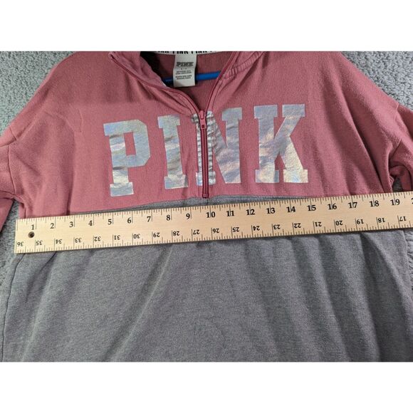 PINK Victoria's Secret Pink and Gray Hoodie - Picture 5 of 5